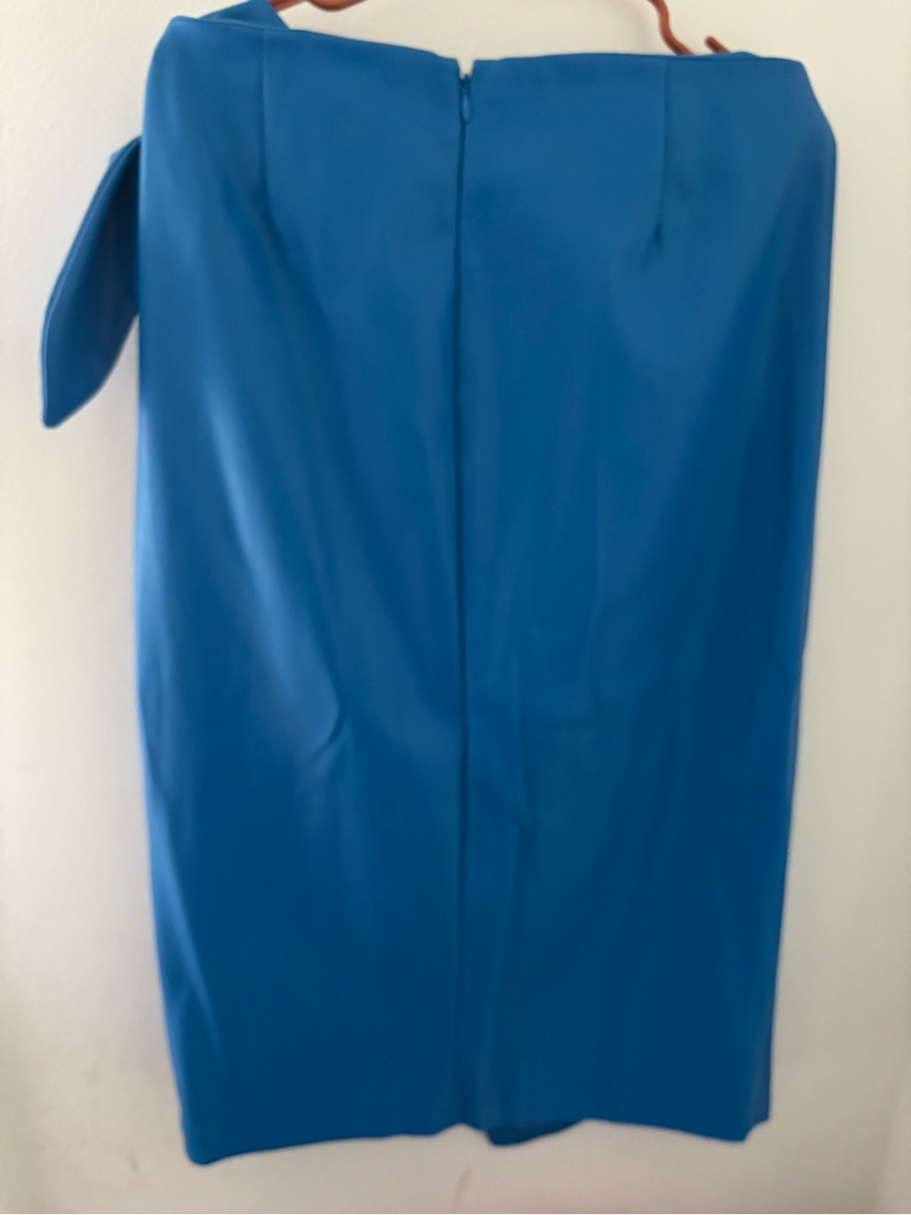 International Concepts INC Blue Wrap Pencil Skirt with Side Bow and Too - Picture 3 of 8